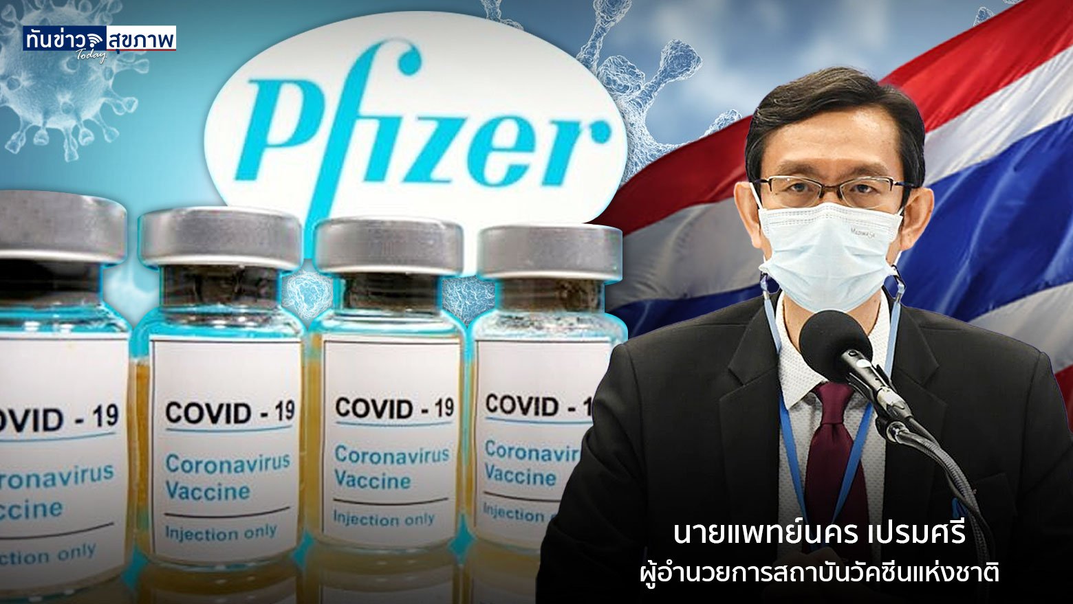 “ไทย” จ่อซื้อวัคซีน Pfizer ครอบคลุม 12 ปีขึ้นไป สธ. ปฏิเสธเคยได้รับข้อเสนอขาย 13 ล้านโดส