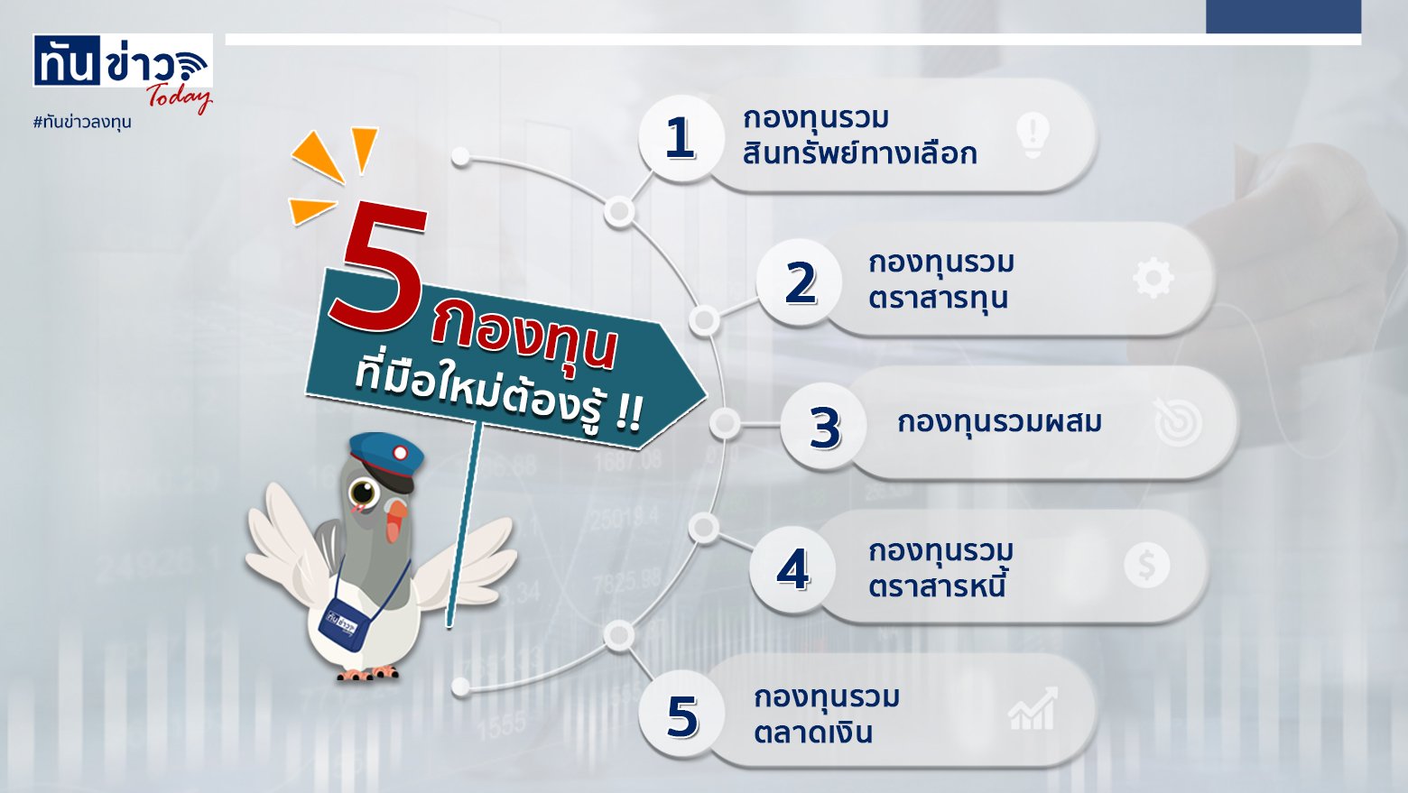 5 กองทุน ที่มือใหม่ต้องรู้ !!